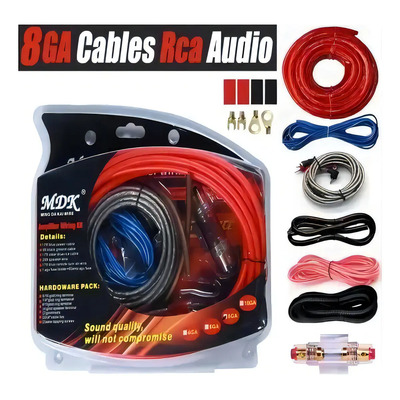 SAIVIEK Kit Instalación Rca De Cable De Audio Estéreo Para Coche 8ga | MercadoLibre