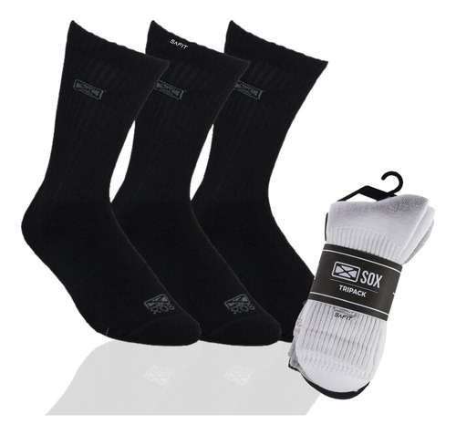 Medias Sox® Media Caña Algodon Deportivas Diseño Pack X 3