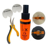 Kit P/ Mega Hair Removedor + 2 Queratina + Alicate + Separad