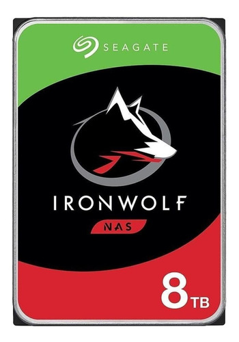 Hd Seagate Ironwolf 8tb 7200rpm Cache 256mb Sata 6 Gb/s Cor Prata