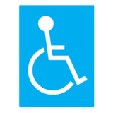 Placa Sinalização Banheiro Cadeirante Deficiente Físico Pcd