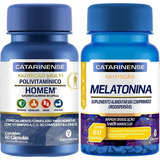 Kit 2x Multivitamínico Homem + Melatonina - 120 Caps