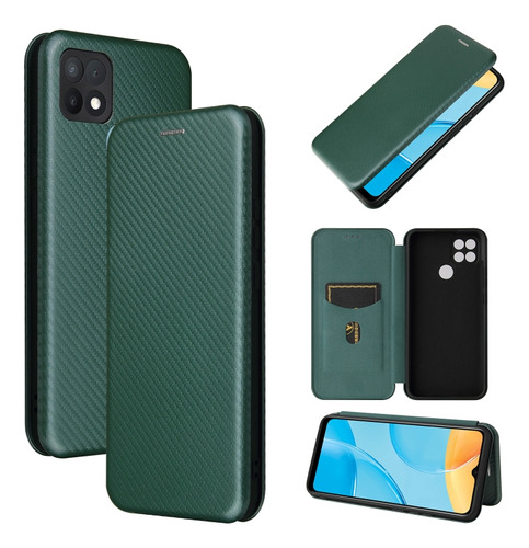 Funda Con Textura De Fibra De Carbono Para Oppo A15