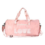 Bolso Deportivo Mujer Reforzado Gym Viaje Entrenamiento Soft Color Rosa Lobo01 Liso