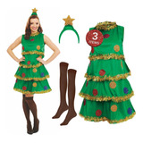 Fun Shack Disfraz De Árbol De Navidad Para Mujer, Disfraz De