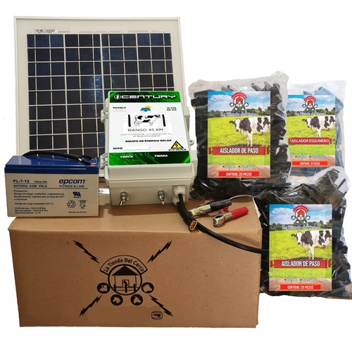 Cerca Electrica Para Ganado Solar (45km) + Aisladores Gratis