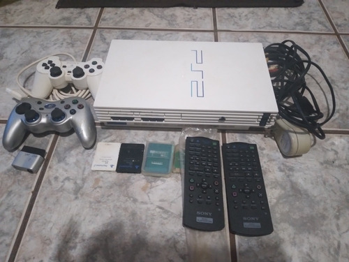 Playstation 2 Fat Branco Japones Com 28 Jogos Originais