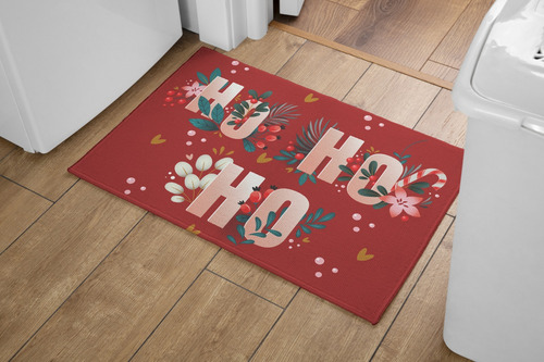  Tapete Flannel Decorativo De Porta Para Natal Decoração