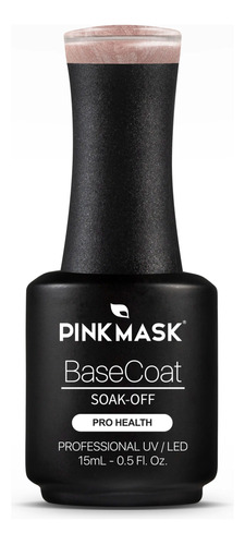 Rubber Base Coat Sparkly Gold (15ml) - Marca Pink Mask