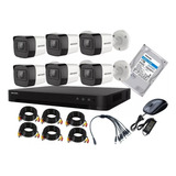 Cctv Kit Hikvision Dvr 8ch + 6 Cam 5mp Lite Disco 1tb  