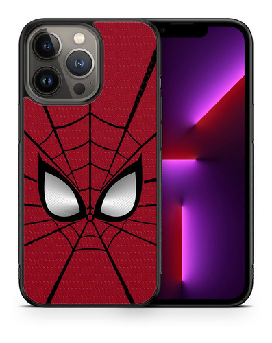 Funda Protectora Para iPhone Spiderman Hombre Araña Tpu Case