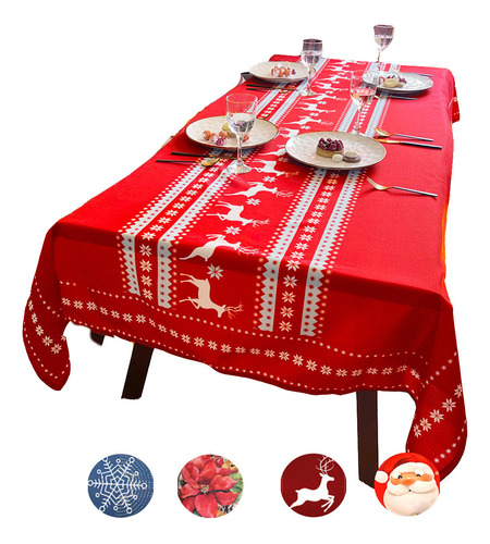 Mantel Para Mesa Cuadrada Navideño Béla Home 2mx2m (4sillas)