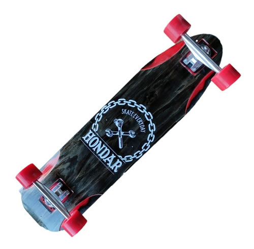 Skate Longboard Hondar 36 Série Black Logo Tools