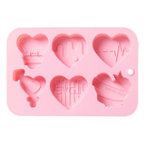 Molde De Chocolate Con Diseño De Corazón De San Valentín