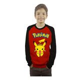 Polera Pokemon Niños Manga Larga Cod 003