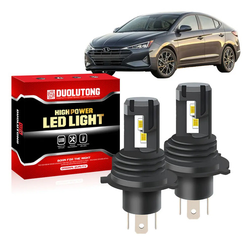 Faros Led H4 Luz Alta Y Baja Para Chevrolet Matiz 2011-2015