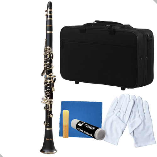 Clarinete 17 Chaves Em Si Bemol C/ Estojo Completa Promoção