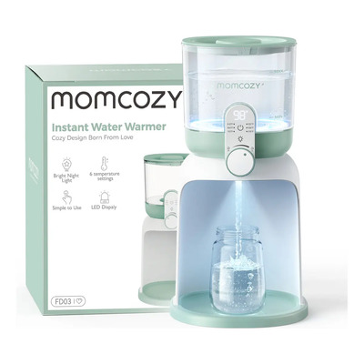 Momcozy Despachador de Agua Instantáneo para Biberones, 1.7L Calentador Agua, Doble Luz para Tomas Nocturnas, 6 Temps | Envío gratis