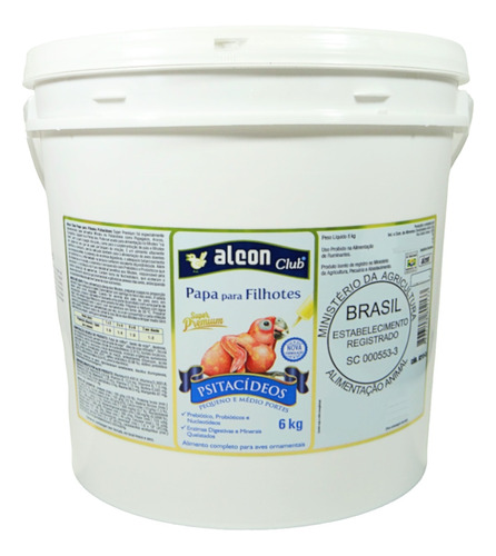 Ração Alcon Club Papa Filhote Psitacídeos 6kg