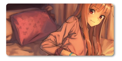 Mousepad Xl 58x30cm Cod.143 Chica Anime Spice And Wolf