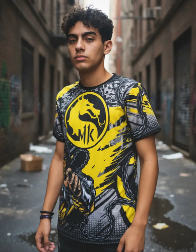Playera Sublimada Scorpion Mortal Kombat