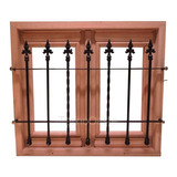 Ventana Madera Grandis Colonial Antigua Reja 150x110 Cm