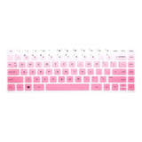 Protector De Teclado Degrade Rosa Para Hp Pavilion 14  