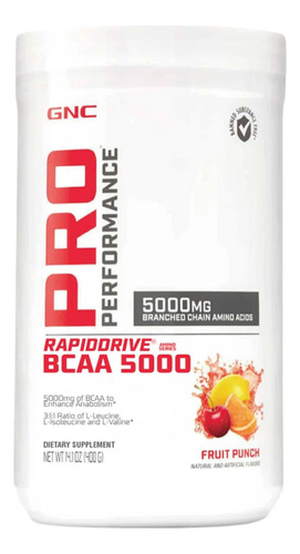 Gnc Pro Performance Bcca X 400gr. Aminoacidos Importado Usa