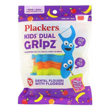 Fio Dental Plackers Kids Com Fluor Pegada Dupla  Sela Facil