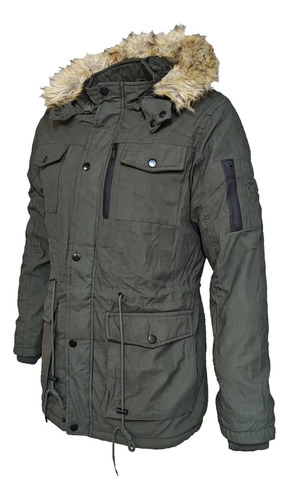 Campera Parka Hombre Con Piel Capucha Y Fur Desmontables..!!