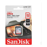 Tarjeta Memoria Flash Sdhc Sandisk 32 Gb Sd Clase 10,