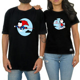 Kit 2 Camiseta Casal Namorados Estampa Super Heroes