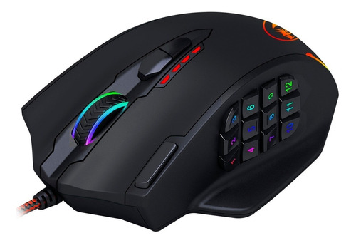 Mouse Gamer Redragon Impact M908 12400dpi 18 Botones Usb Pc