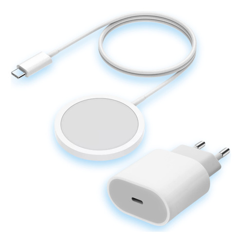 Adaptador 20 Watt + Cargador Inalámbrico Para iPhone 11 / 12