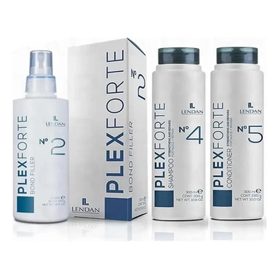 Lendan Plexforte N°2 Bond + N°4 Shampoo + N°5 Acondicionador | Meses sin interés