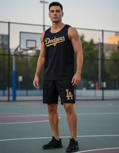 Conjunto Deportivo Short Camiseta Hombre Dodgers