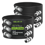 Cable Para Micrófono: Gearit Cable De Micrófono Xlr A Xlr (1