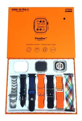 Smart Watch S300 Ultra 2 Reloj Audífonos Funda 7 Correas
