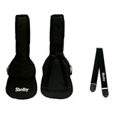 Bag Capa Acolchoada P/ Violão Folk Ou Clássico Shelby + Alça