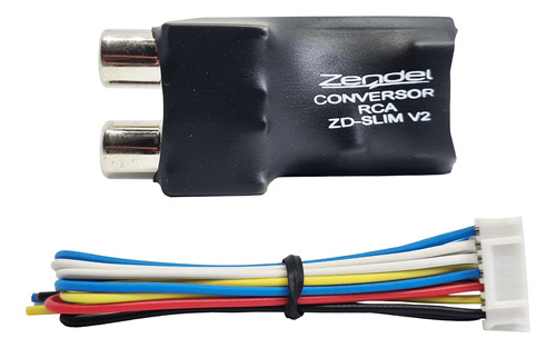 Conversor Zendel Rca Slim V2 Femea Led Indicativo