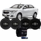 Kit 4 Alto Falante 280wrms Porta Gm Cobalt Som Auto + Módulo