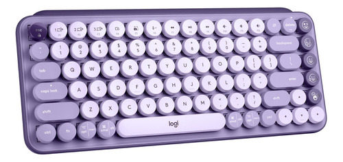 Teclado Logitech Inalámbrico Mecánico Pop Keys Lavender