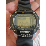 Relógio Seiko M796-5a00 Aqualand,depht Meter, Mergulho 200m