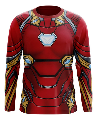 Playera Sublimada Iron Man Infinity Manga Larga