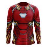 Playera Sublimada Iron Man Infinity Manga Larga