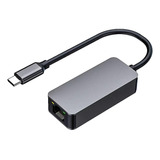 Adaptador Ethernet Carcasa De Aluminio Puerto Usb