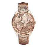 Reloj Guess Para Mujer W0503l3 Análogo Color Dorado Rosado