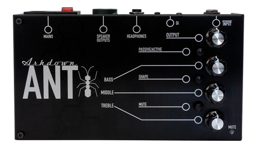 Amplificador Tipo Pedalera Para Bajo 200w Ashdown Ant-200