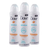 Desodorante Aerosol Dove Sensitive Sem Perfume 89g (3 Und