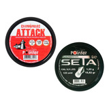 Balas Carabinas De Ar 5.5 Attack E Seta Philips Kit 02cx .22